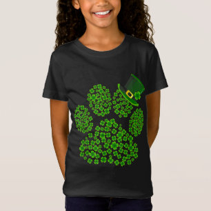 Camiseta Pata Cachorro Leprechaun Cachorro Lover Shamrock R