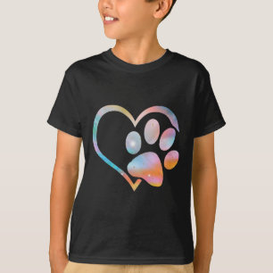 Camiseta Pata-Cão Imprime Psicodélica Tie Dye Buldogue Ingl