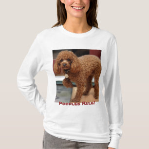 Camiseta Pata da caniche de brinquedo acima
