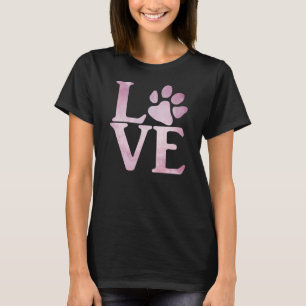 Camiseta Pata de Amor Rosa Clássica