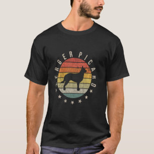 Camiseta Pata de Berger Picard Vintage Retro Pai Mãe Mulher