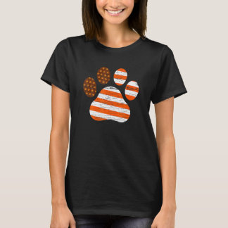 Camiseta Pata de Gato Patriótica de Bandeira Americana
