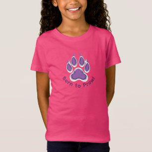 Camiseta Pata de guaxinim nascida para rondar