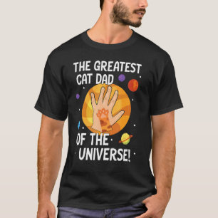 Camiseta Pata de Mão O Maior Pai de Gato do Universo Pai