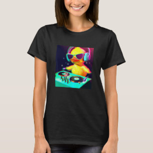 Camiseta Pata de Pato DJ Festa Clube Discotecário Gif EDM D