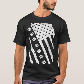 Camiseta Pata de Sinalizador Americana Imprime com Patas de