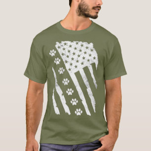 Camiseta Pata de Sinalizador Americana Imprime com Patas de