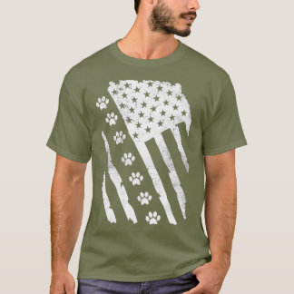Camiseta Pata de Sinalizador Americana Imprime com Patas de
