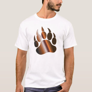 CAMISETA PATA DE URSO EM AÇO MARROM BRONZE