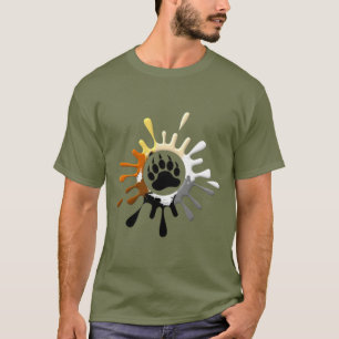 Camiseta Pata de Urso Salpico Cores Orgulho de Urso