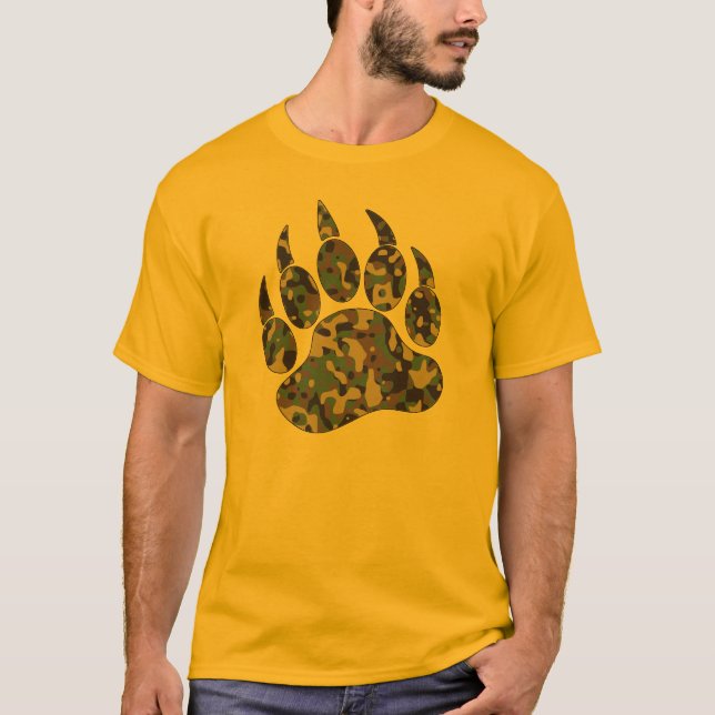 Camiseta Pata do Design do Orgulho do Urso gay (Frente)