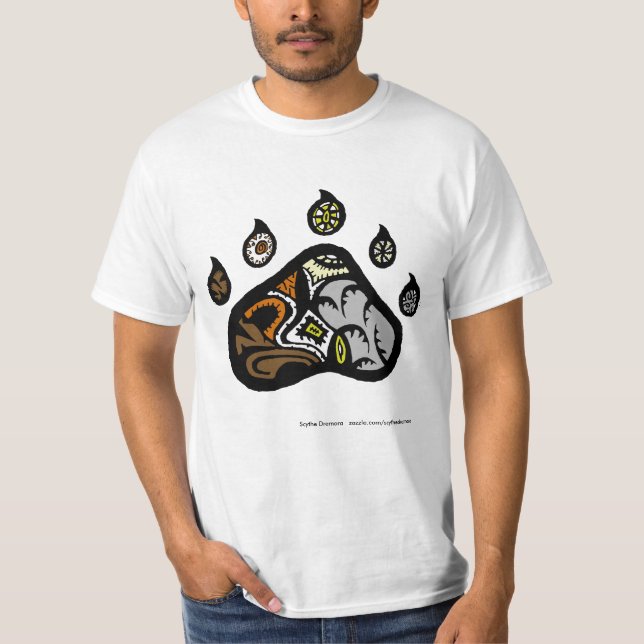 Camiseta pata do orgulho do urso, (versão do valor) (Frente)
