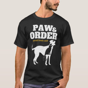 Camiseta Pata e Ordem Unidade Felina Especial para Animais