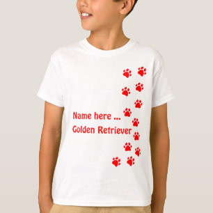 Camiseta Pata impressa em vermelho - adicione seu próprio n