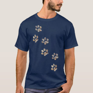 Camiseta Pata Puppi Imprime Pet Pover Cão Pêssego Pata Pata