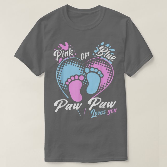 Camiseta Pata Rosa Ou Azul Adora Sua Revelação De Gênero (Frente do Design)