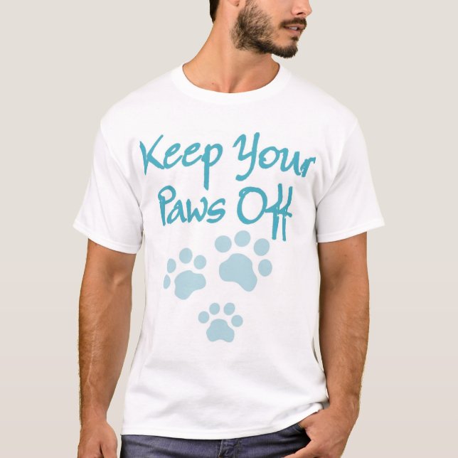 Camiseta patas azuis (Frente)