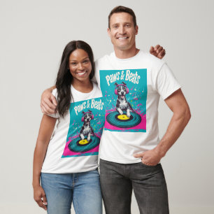 Camiseta Patas & Batidas - Música Canina Divertida