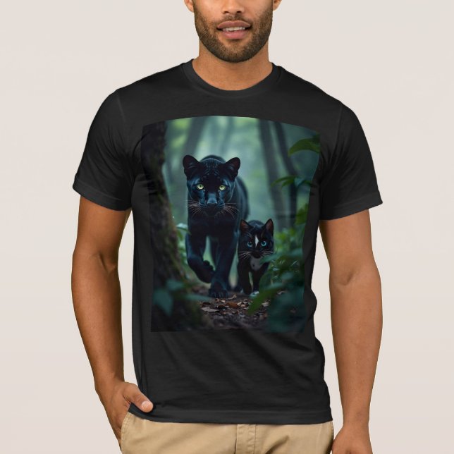 Camiseta Patas da meia-noite: Panther Pal de Felini (Frente)