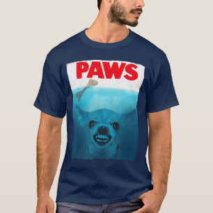 Camiseta Patas de Cachorro Chihuahua Cartaz de Filme Engraç