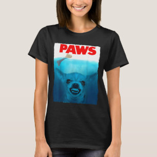 Camiseta Patas de cachorro Chihuahua cartaz de filme fofo p