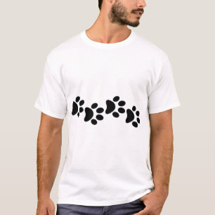 CAMISETA PATAS DE CÃO AMO CÃES PATA EU AMO MEU CÃO ANIMAL D