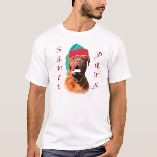 Camiseta Patas de Dogue de Bordéus Papai noel
