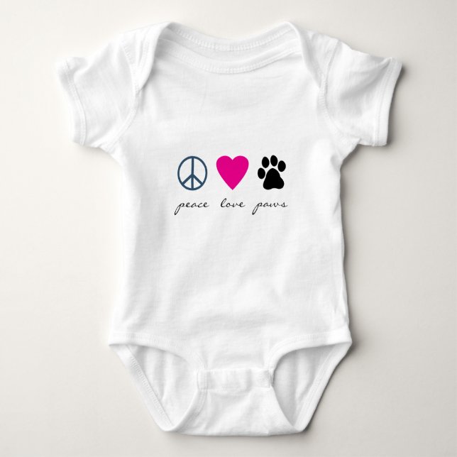 Camiseta Patas do amor da paz (Frente)