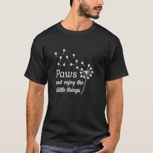 Camiseta Patas e Desfrute as Pequenas Coisas Amante de Cach