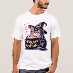 Camiseta Patas Fora da Minha Poção, Kawaii Halloween Bruxa