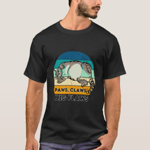 Camiseta Patas Garras Grandes Defeitos Humor Amantes de Gat