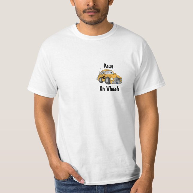 Camiseta Patas no t-shirt do transportador das rodas (Frente)