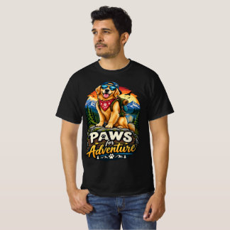 Camiseta Patas para Aventura Cão de Caça Golden Retriever