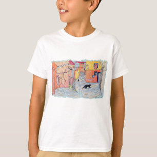 Camiseta Patas Pretas em Beco Ensolarado
