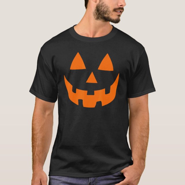Camiseta Patc de Abóbora do Festa de Halloween do Spookie J (Frente)