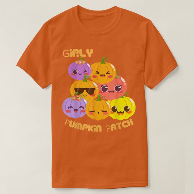 Camiseta Patch 1349 da Menina do Halloween (Frente do Design)