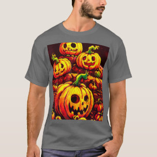 Camiseta Patch da abóbora do Halloween