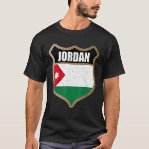 Camiseta Patch Da Bandeira Jordaniana Para Jordanianos Orgâ