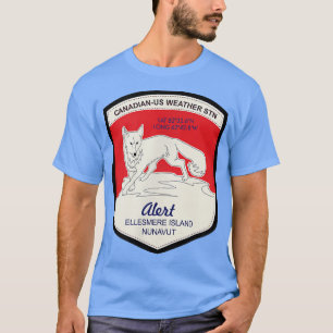 Camiseta Patch da estação do tempo de alerta com o Ártico F