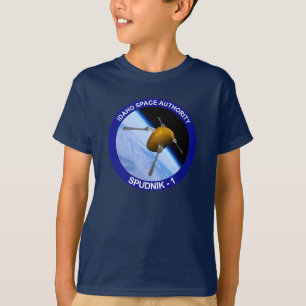 Camiseta Patch da Missão de Satélite Idaho Spudnik