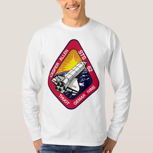 CAMISETA PATCH DE MISSÃO STS-62 (Frente)