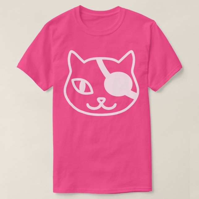 Camiseta Patch de Olhos de Gato Pirata (Frente do Design)