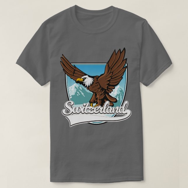 Camiseta patch de Viagem de suiça de  (Frente do Design)