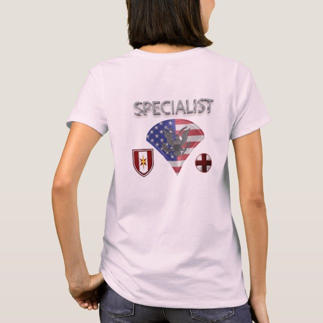 Camiseta Patch do 44 de ID do sinalizador do SPC Silver de  (Verso)