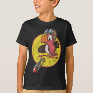 Camiseta Patch Do Piloto De Combate Da Segunda Guerra Mundi