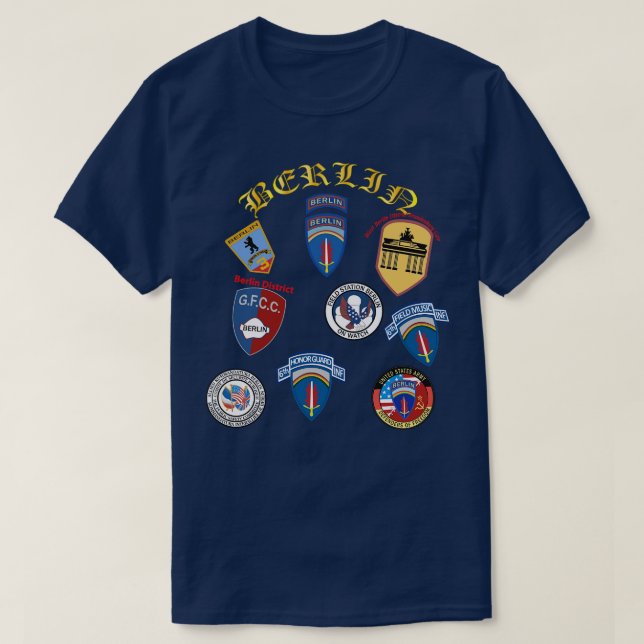 Camiseta Patches de Berlim (Frente do Design)