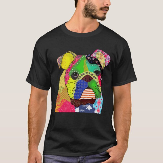 Camiseta Patchwork Bulldog (Frente)