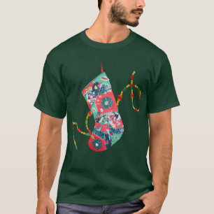 Camiseta Patchwork Christmas Stocks