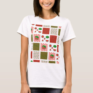 Camiseta Patchwork de melancia