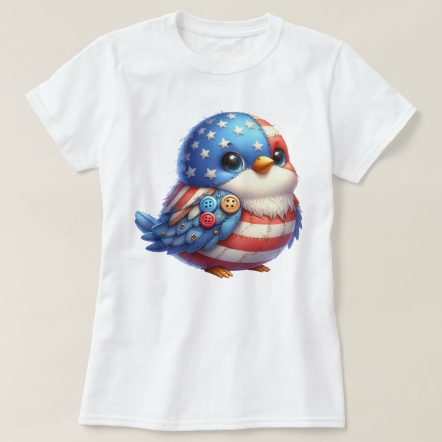 Camiseta Patchwork Patriot (Frente do Design)
